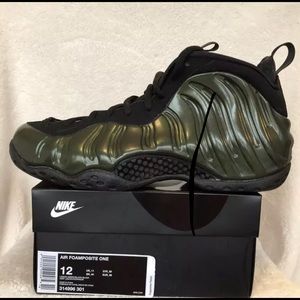 Nike “AIR FOAMPOSITE 1”  Size 12 Legion Green” NEW